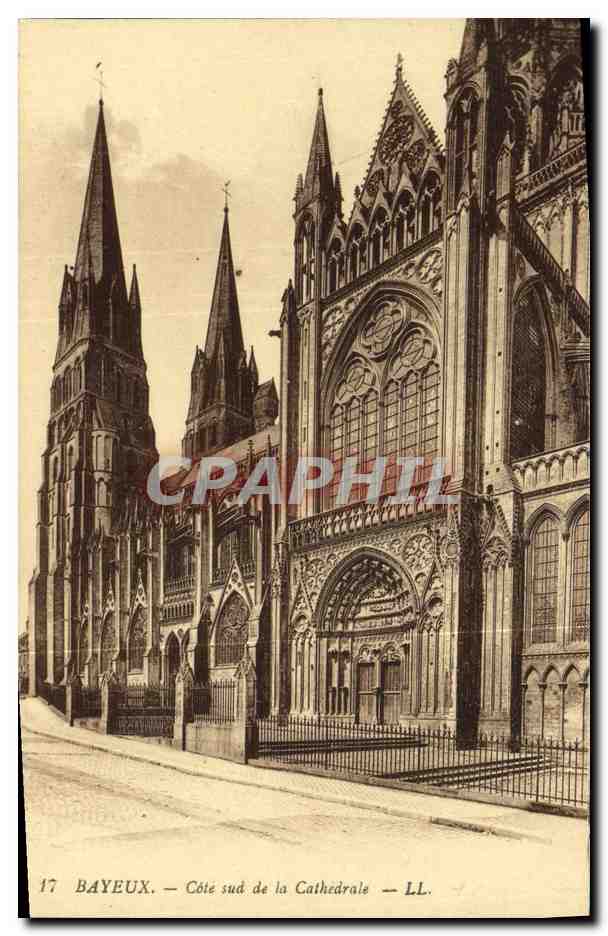 Bayeux — Côté sud de la Cathédrale — LL.