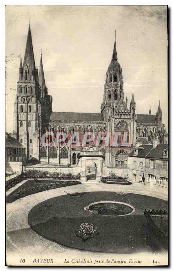 Bayeux — La Cathédrale prise de l'ancien Evêché — L.L. n°16
