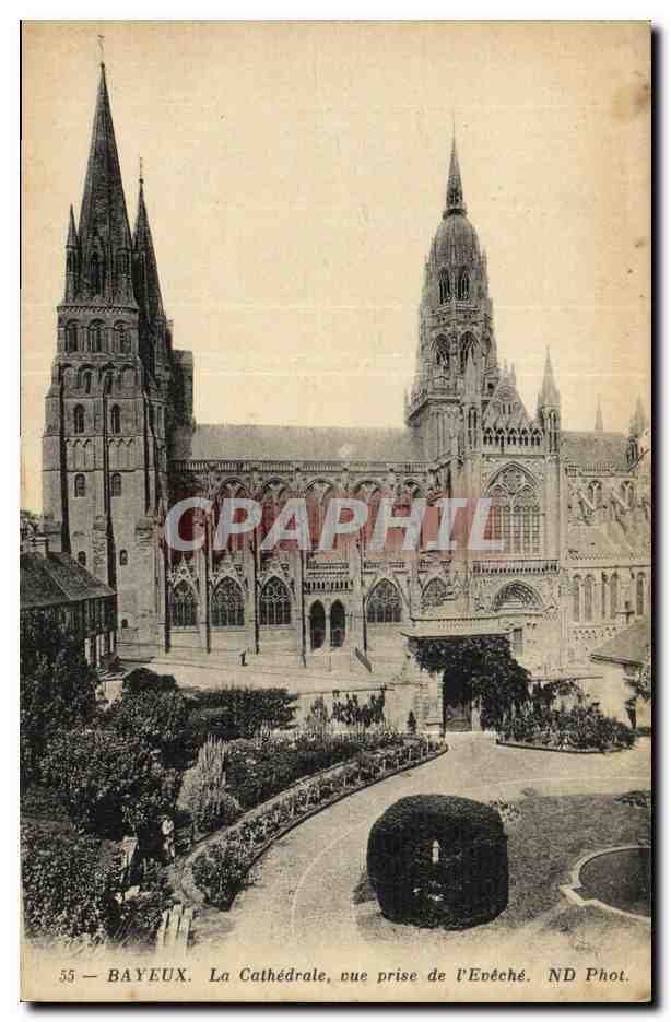Bayeux — La Cathédrale, vue prise de l'Évêché — ND Phot. n°55