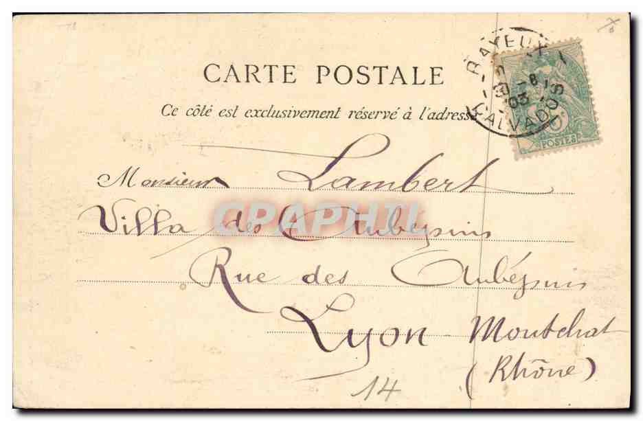 Bayeux — Cathédrale Notre-Dame. Le Transept — La C.P.A., Paris, n°5 — Verso