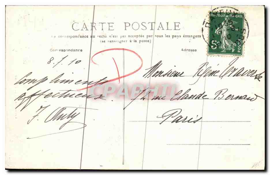 Bayeux — Façade de la Cathédrale — Collection A. L. Bayeux — Reverso