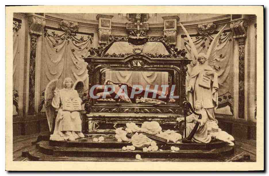 Châsse de Sainte Thérèse de l'Enfant Jésus — Anges de marbre — éditeur non visible