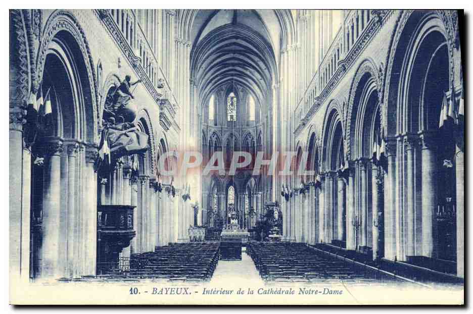 Bayeux — Interior de la Catedral de Notre-Dame — G. Artaud, Nantes