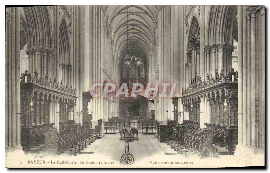 CPA Bayeux de Cathedrale Le Choeur Orgues