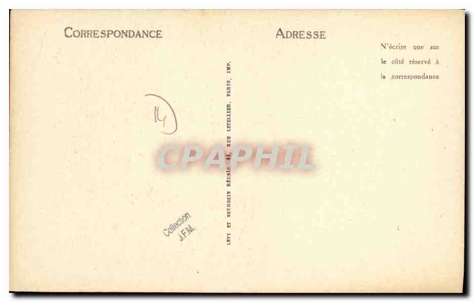 Normandes d'autrefois — Bayeux, Isigny-Trévières, Balleroy, Tilly — éditeur Tilly, n°14 — Verso