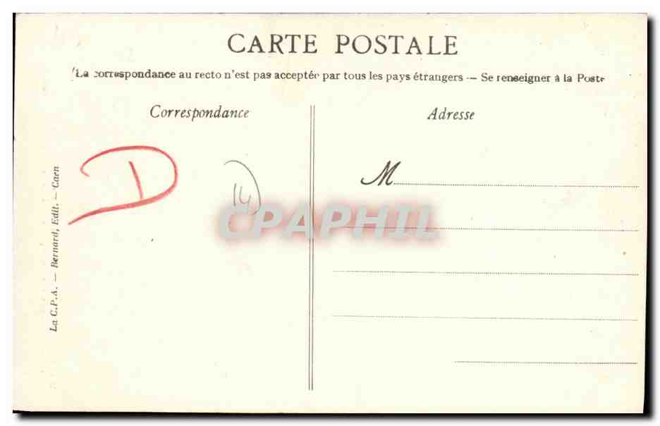 Coiffes d'hier - Bayeux — La Normandie, éd. Bernardi, n°28 — Verso