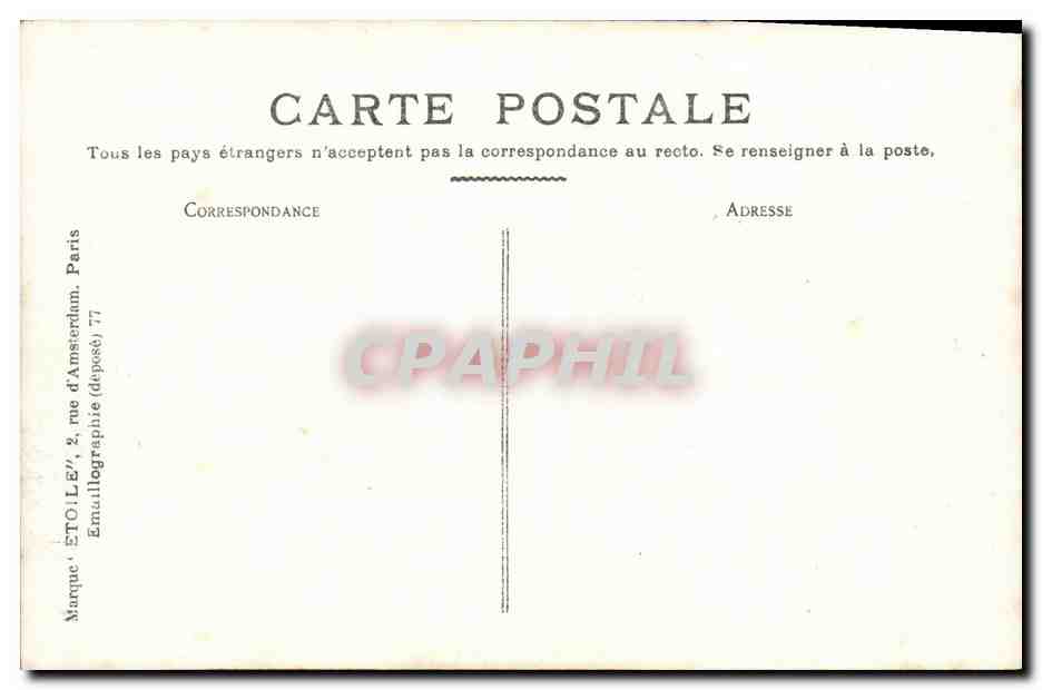 CPA Bayeux L Hotel De Ville — Verso