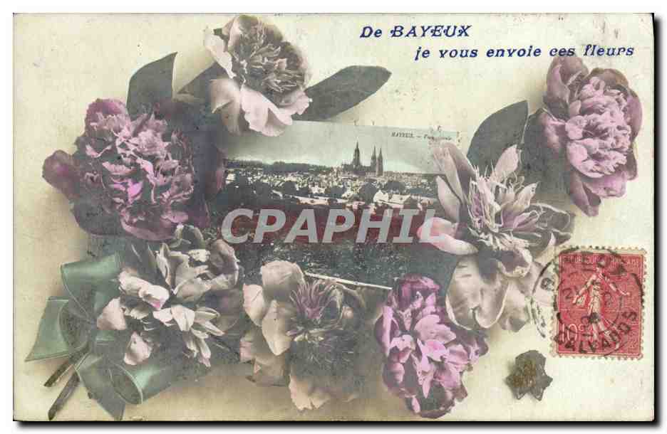 Bayeux — vue de la ville — éditeur anonyme, n° de série non visible