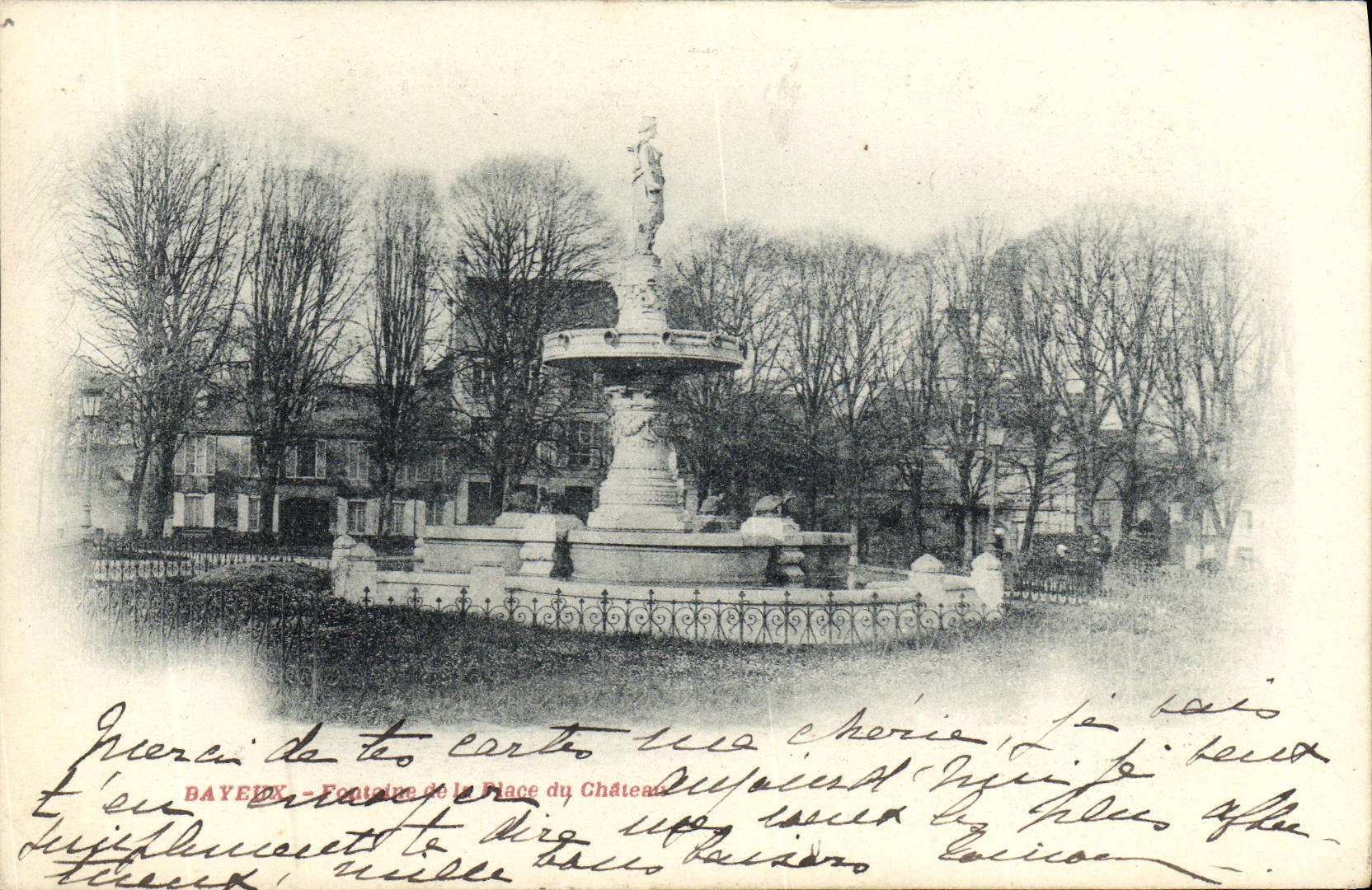 Bayeux - Fontaine de la Place du Château — éditeur inconnu, n° de série non visible