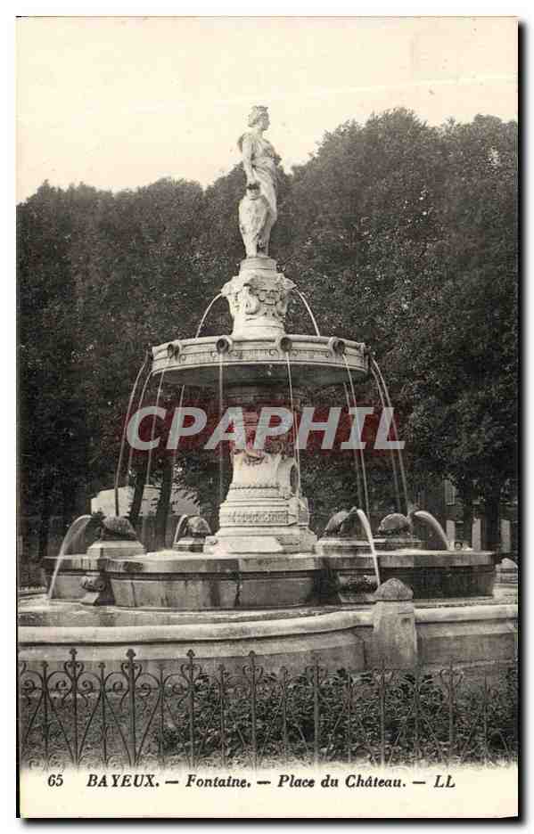Bayeux — Fontaine — Place du Château — LL