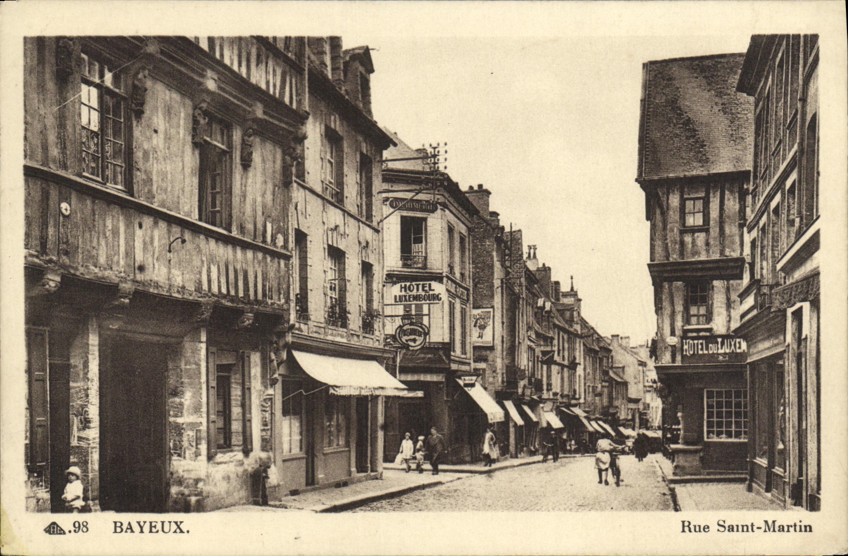 Bayeux — Rue Saint-Martin — Éditeur anonyme, n° 98