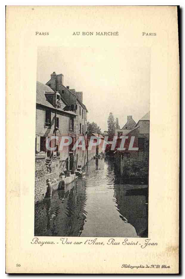 CPA Bayeux Vue sur l Aure Rue Saint Jean