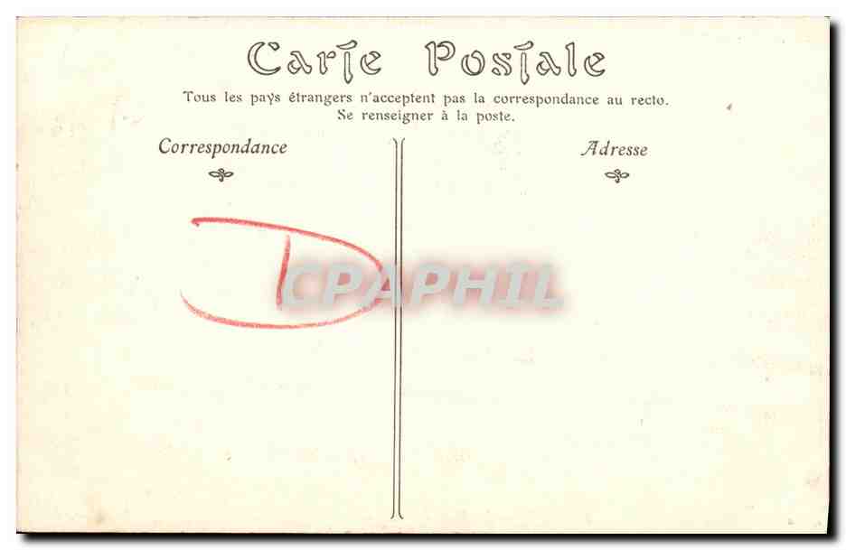 CPA Bayeux La Place du Chateau  — Verso