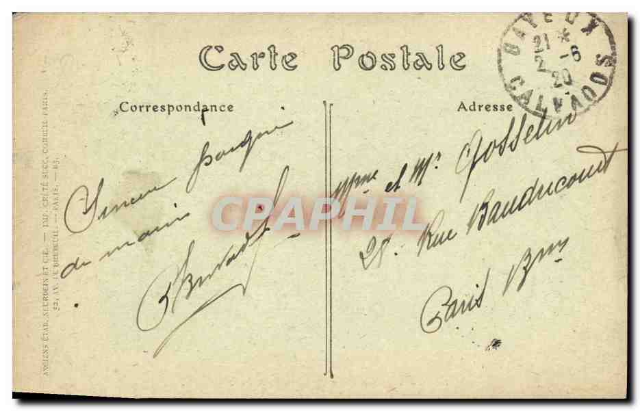CPA Bayeux Le Pont du Chemin de Fer — Rückseite