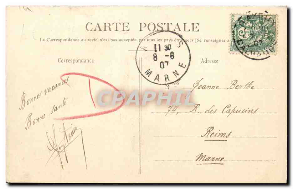 Bayeux — La Cathédrale vue du Pont des Trois-Lanterne — Collection R. D. — Reverso