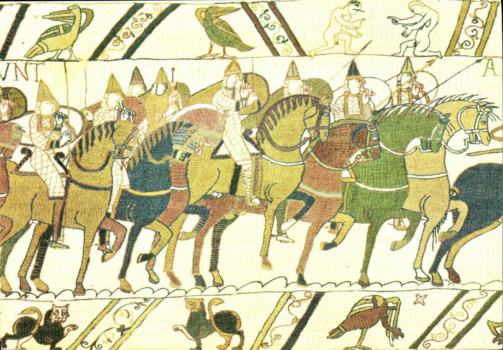 Tapisserie de Bayeux — Cavalerie normande s'ébranlant — Édition Ville de Bayeux