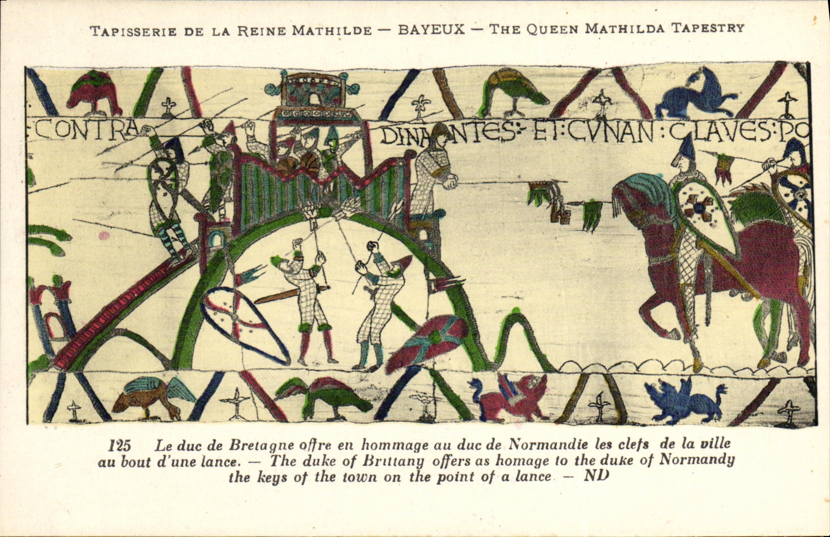 Tapisserie de la Reine Mathilde — Bayeux — The Queen Mathilda Tapestry — scène 125