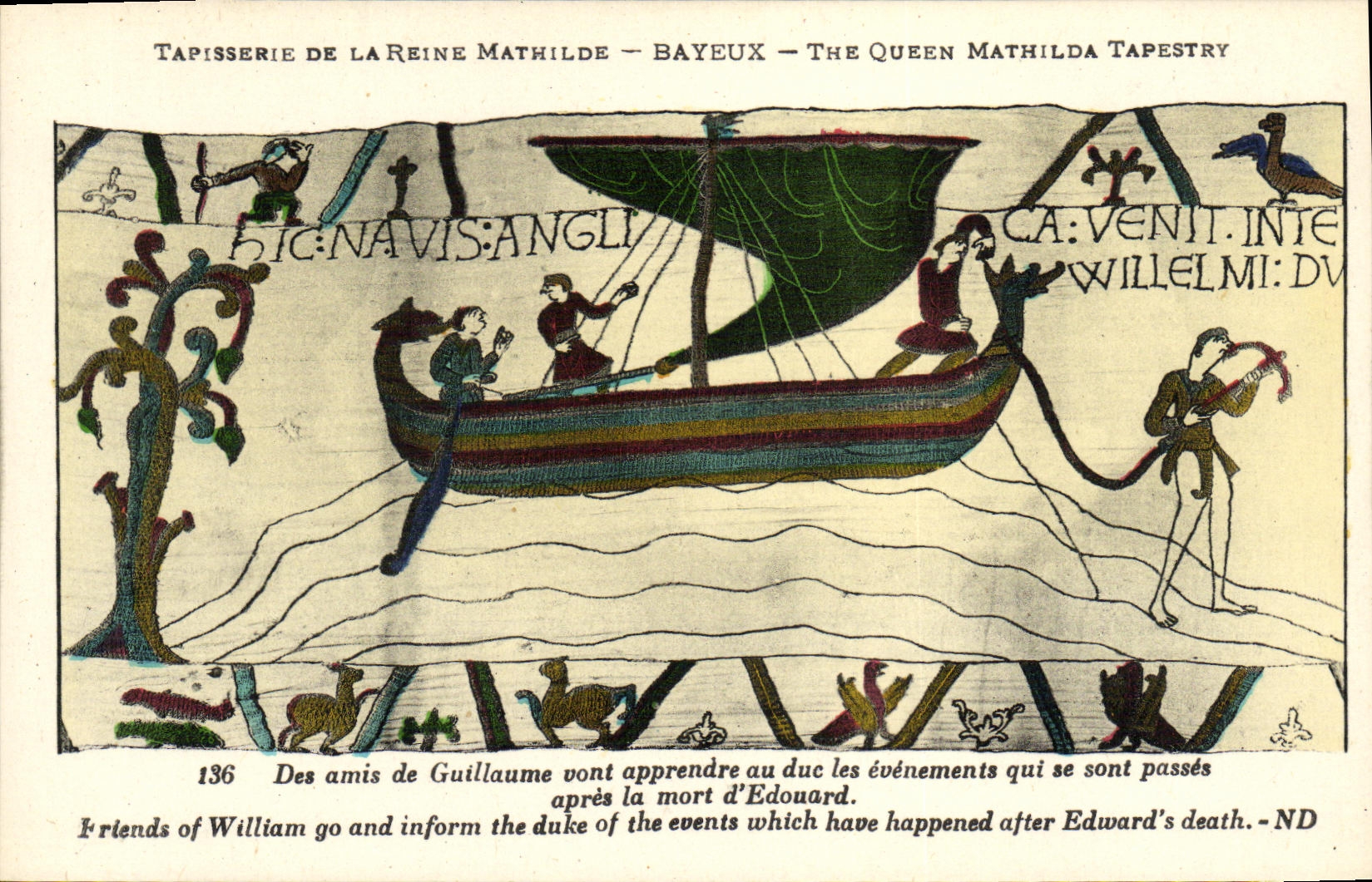 Tapisserie de la Reine Mathilde — Bayeux — The Queen Mathilda Tapestry — scène 136