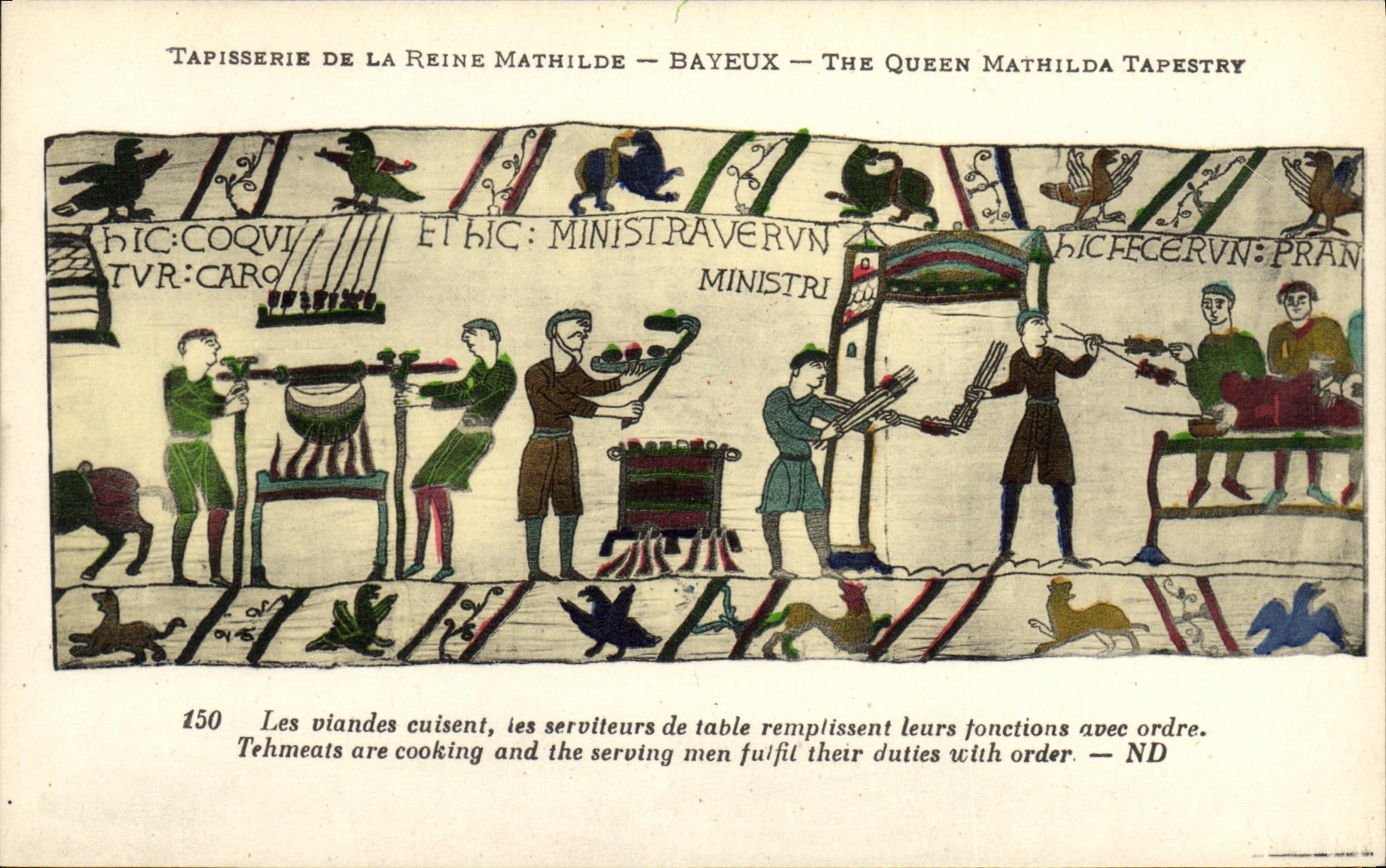 Tapisserie de la Reine Mathilde — Bayeux — The Queen Mathilda Tapestry — scène de cuisine
