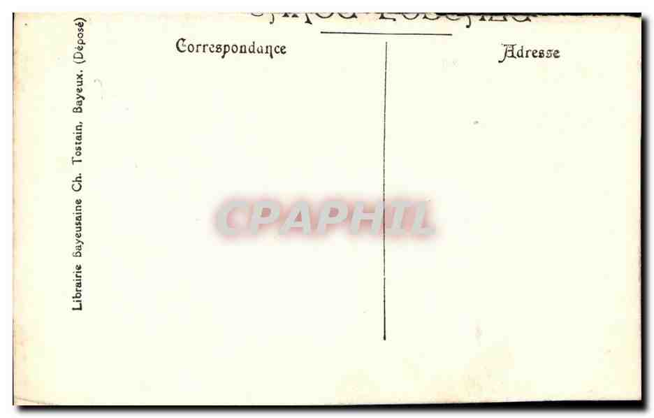 Mort d'Edouard le Confesseur — scène historique — Librairie Bayeuseaine Ch. Tostain — Rückseite