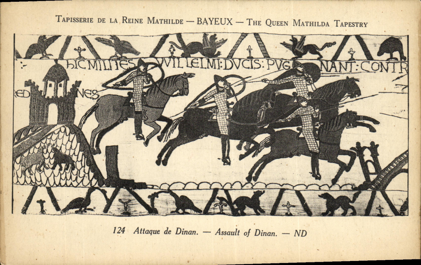 Tapisserie de la Reine Mathilde — Bayeux — The Queen Mathilda Tapestry — 124 Attaque de Dinan