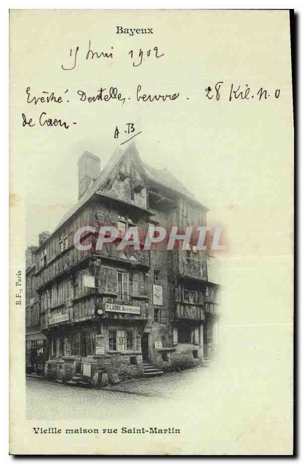 Vieille maison rue Saint-Martin — Bayeux — B.F., Paris, n° 14