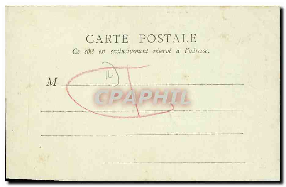 Vieille maison rue Saint-Martin — Bayeux — B.F., Paris, n° 14 — Verso