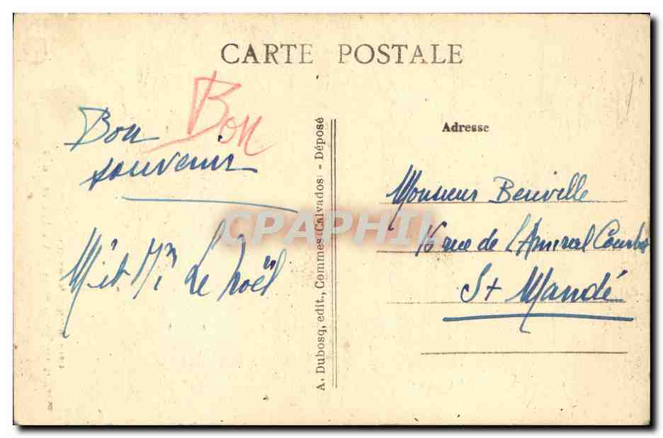 Bayeux — Vieille Maison, rue St-Martin — P. Labbé, éditeur — Rückseite