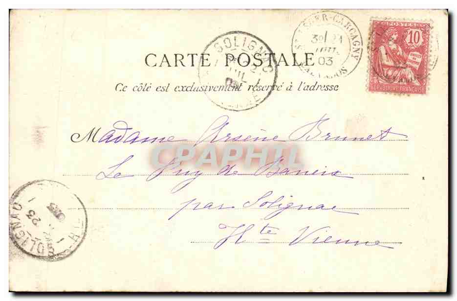 Bayeux — Vieille Maison Normande, rue Saint-Malo — La Normandie, n°25 — Verso