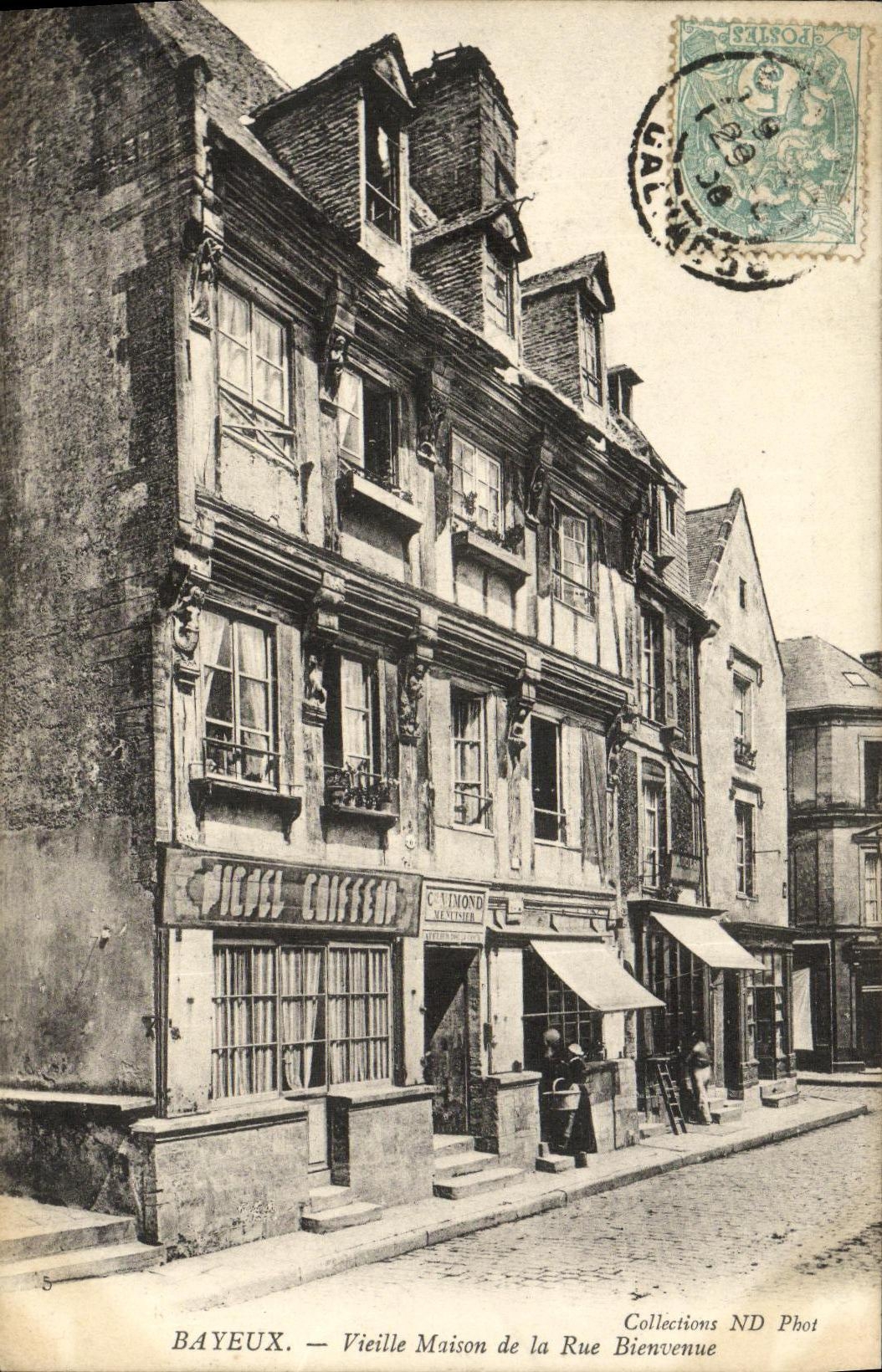 Bayeux — Old House on the Rue Bienvenue — C. Vimond, Venette