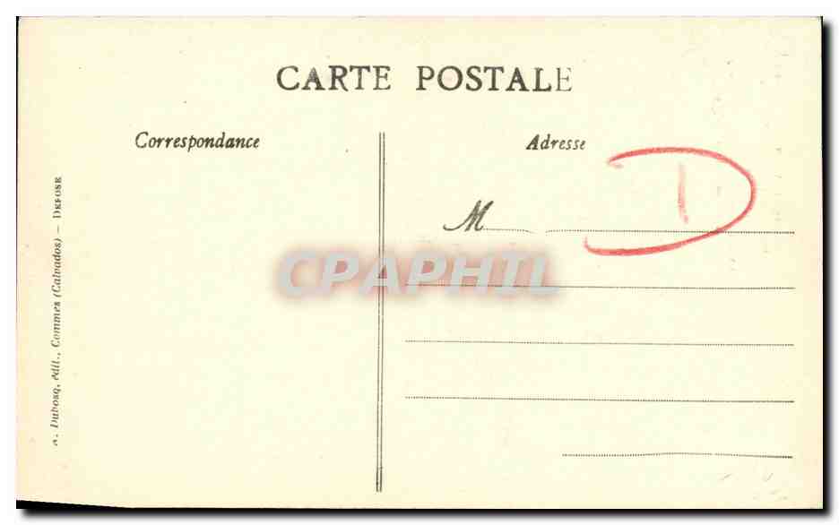 Bayeux — Maison de bois du XIVe siècle — A+D — Verso