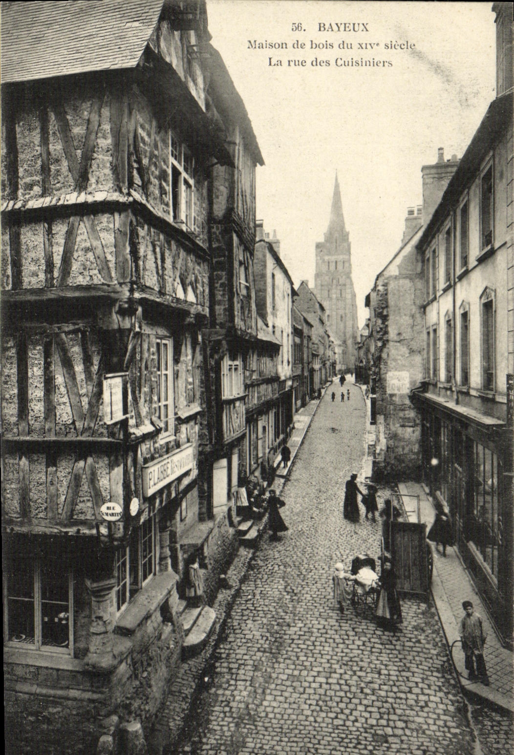 Bayeux — Maison de bois du XIVe siècle, rue des Cuisiniers — Plaisée Imprimeur