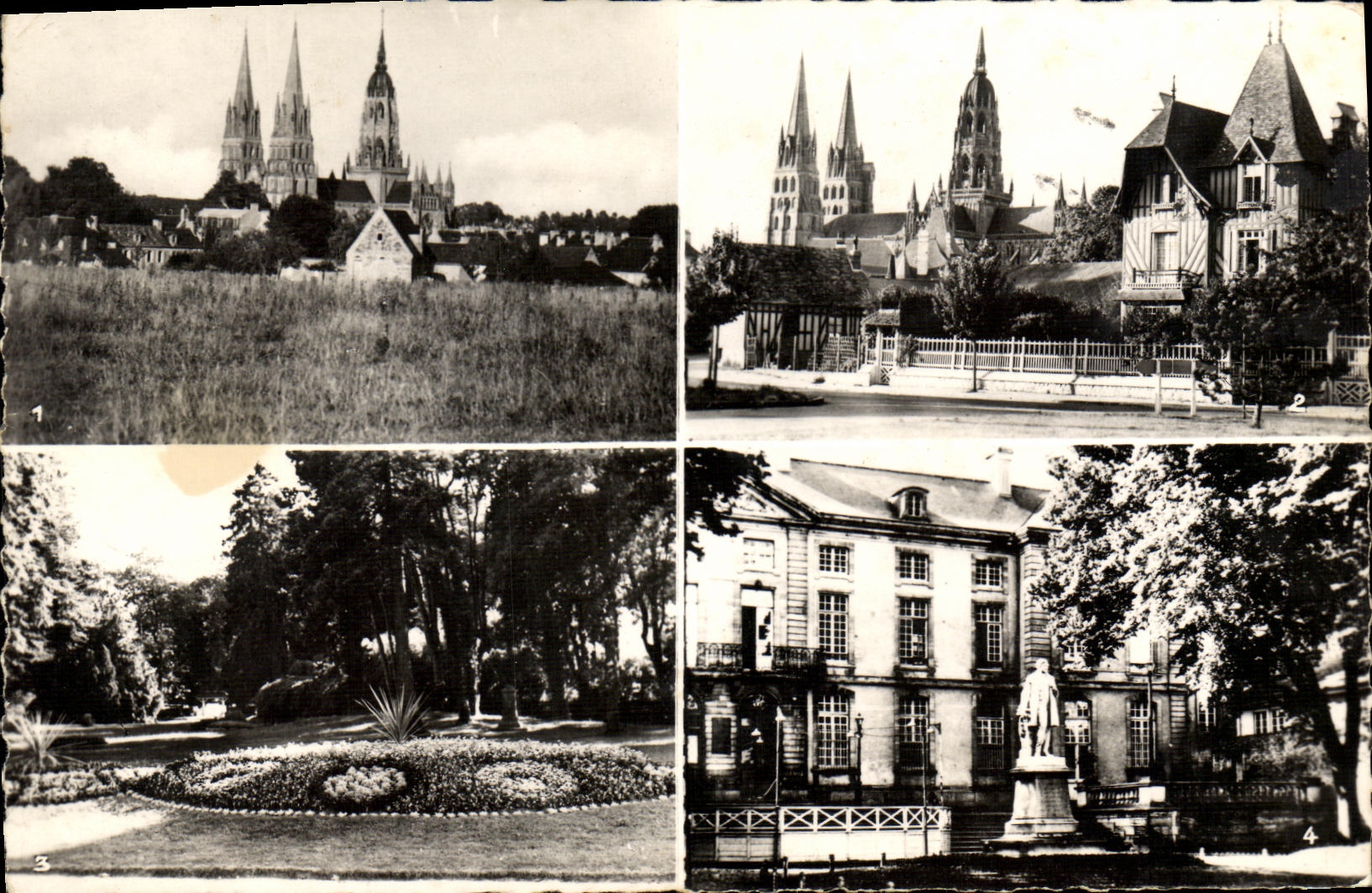 Bayeux — Vue générale, Cathédrale, Jardin Botanique, Mairie — Éditions Glatigny