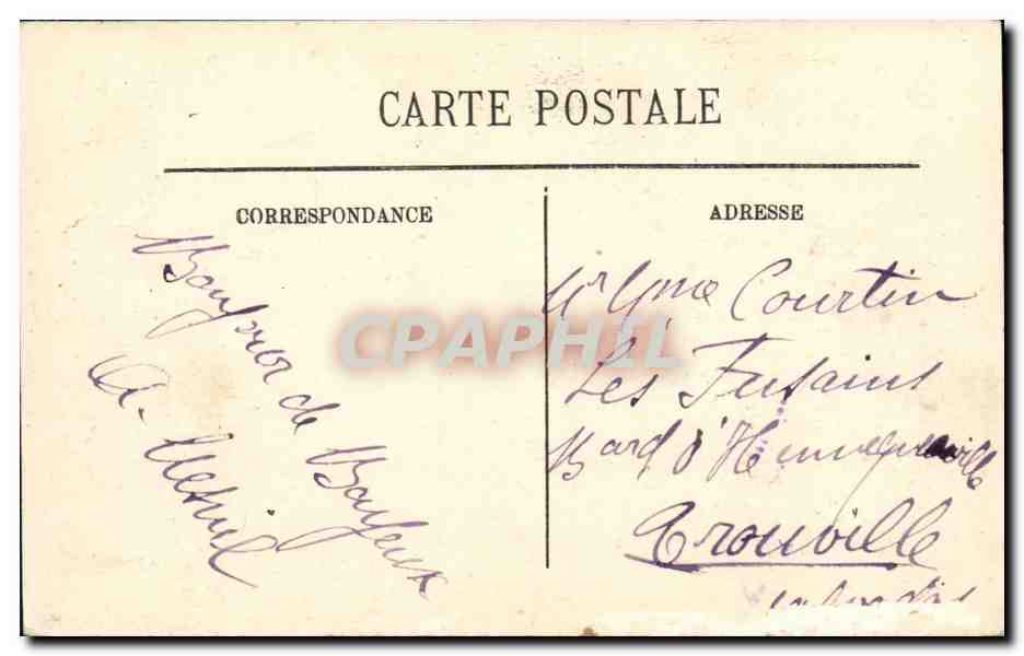 Bayeux — Vue prise de l'Ancien Séminaire — LL. — Rückseite