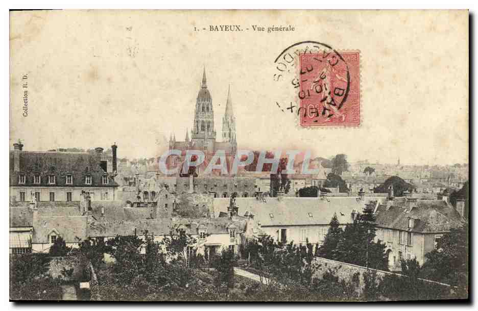 CPA Bayeux Vue generale