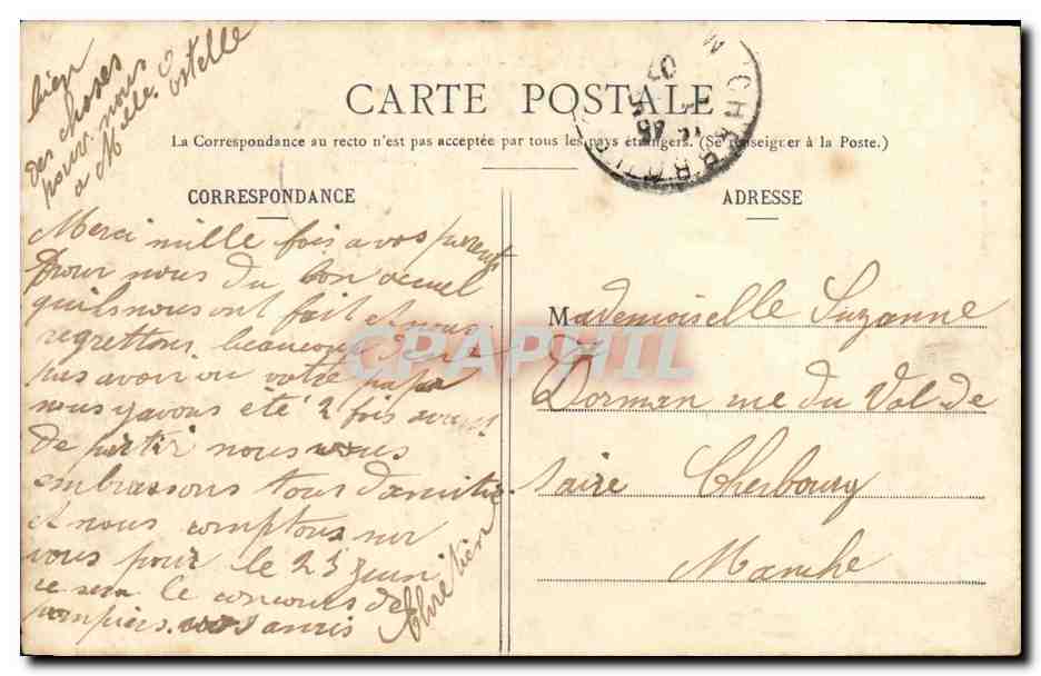 CPA Bayeux Vue generale — Verso