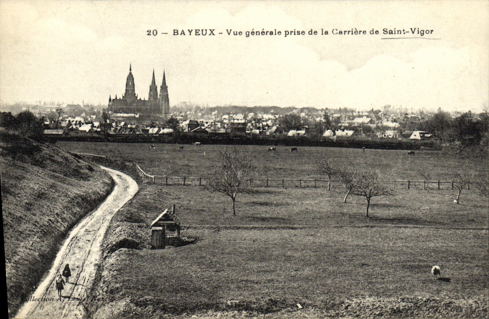 Bayeux — Vue générale prise de la Carrière de Saint-Vigor — Collection A. Laval Bazois
