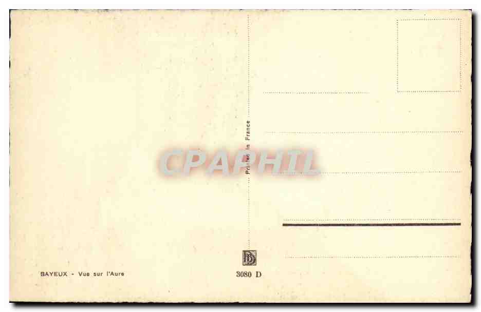 Bayeux — Vue sur l'Aure — CPAPHIL 3080 D — Reverso
