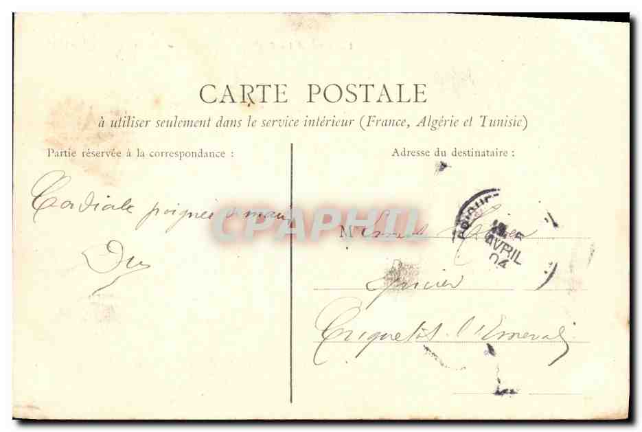 Bayeux - Le Barrage sur l'Aure — L. D. — Verso