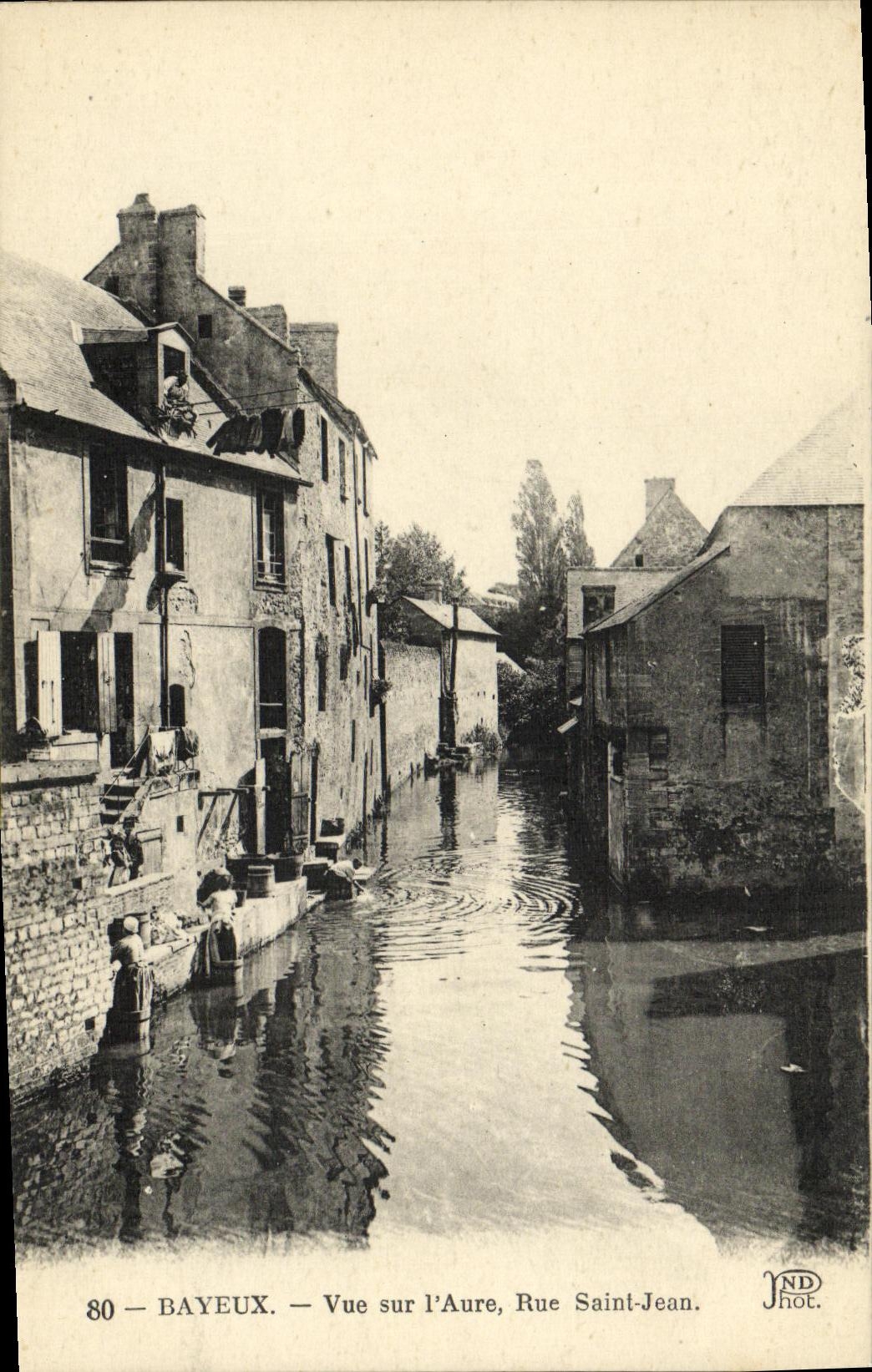 Bayeux — Ansicht des Aure, Straße Saint-Jean — JND Phot.