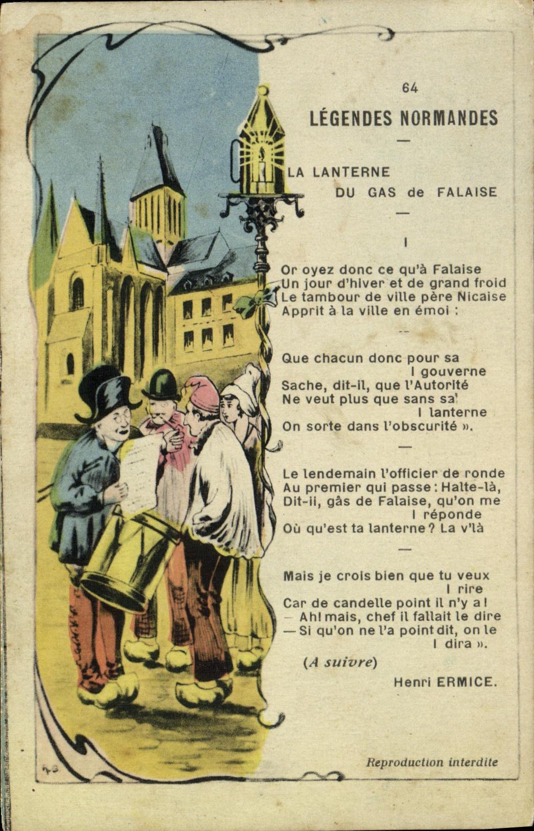 Légendes Normandes — La Lanterne du Gas de Falaise — Henri Ermice — n°64