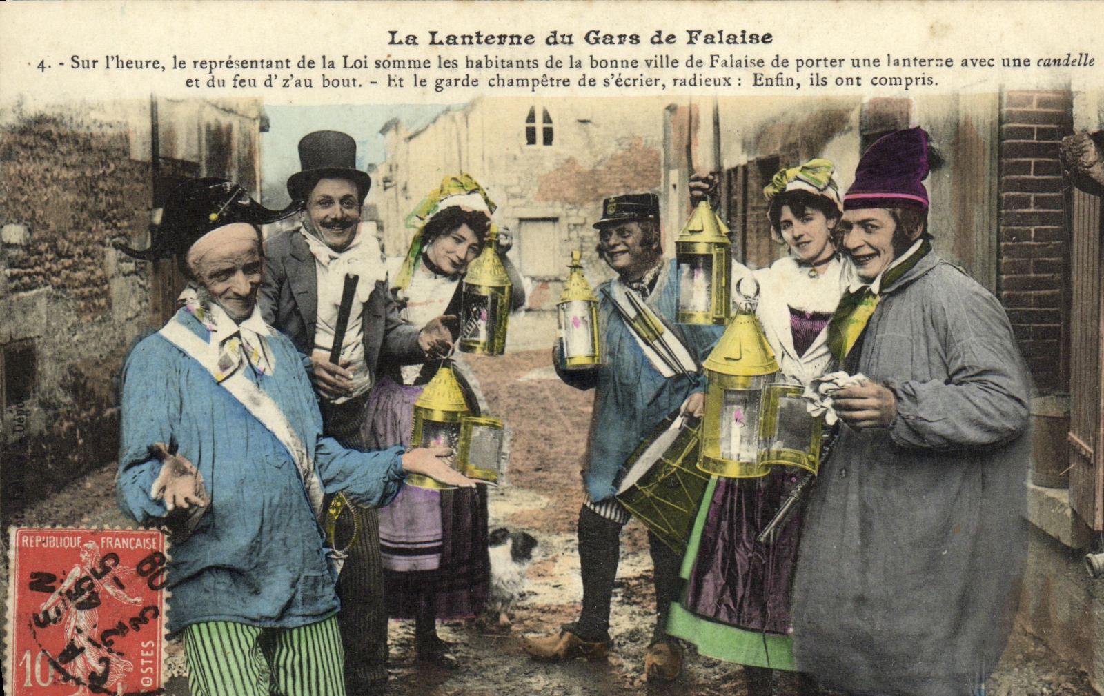 La Lanterne du Gars de Falaise — scène de carnaval — éditeur inconnu, n°4