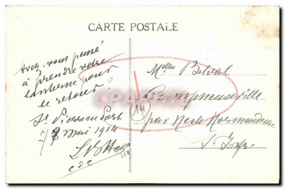 Les Cars de Falaise et leurs Lanternes — II. — Collection P. Bunel, phot.-édit., Vimoutiers (Orne) — Rep. int. — Rückseite