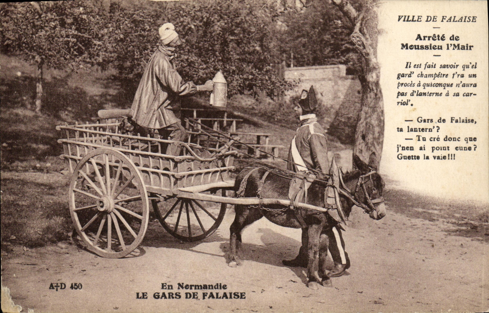 CPA En Normandie Falaise Arrete de Moussieu LMair Ane 