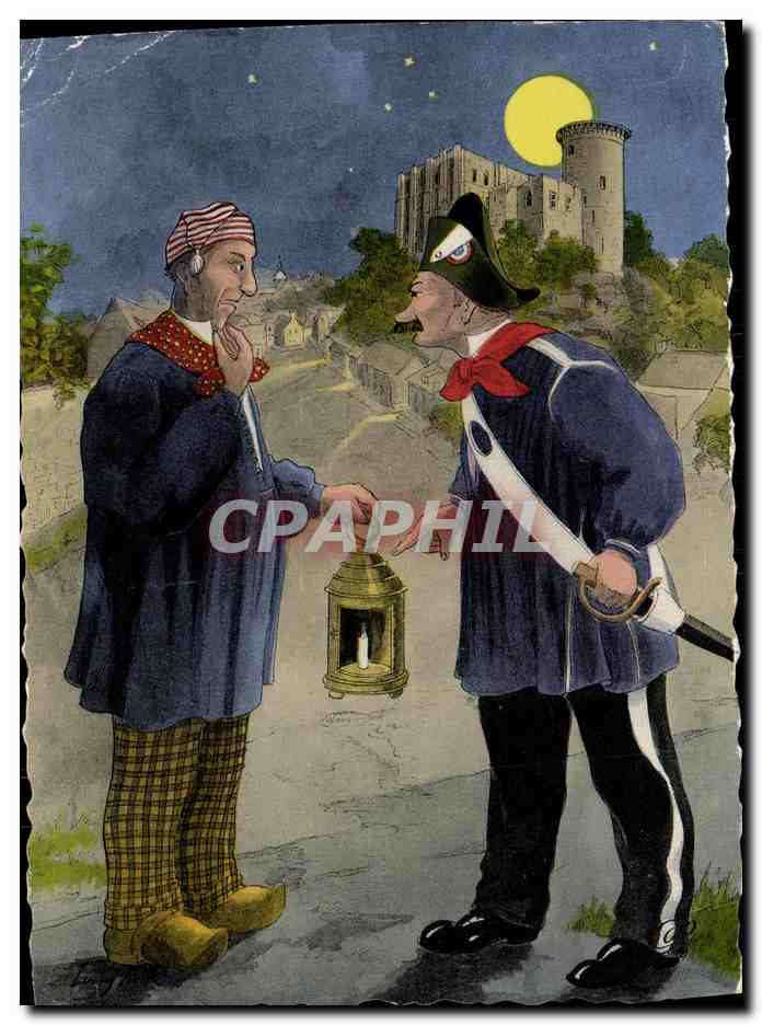 CPA Le Gars Normand Par arrete de Monssieu l Mair Folklore Costume