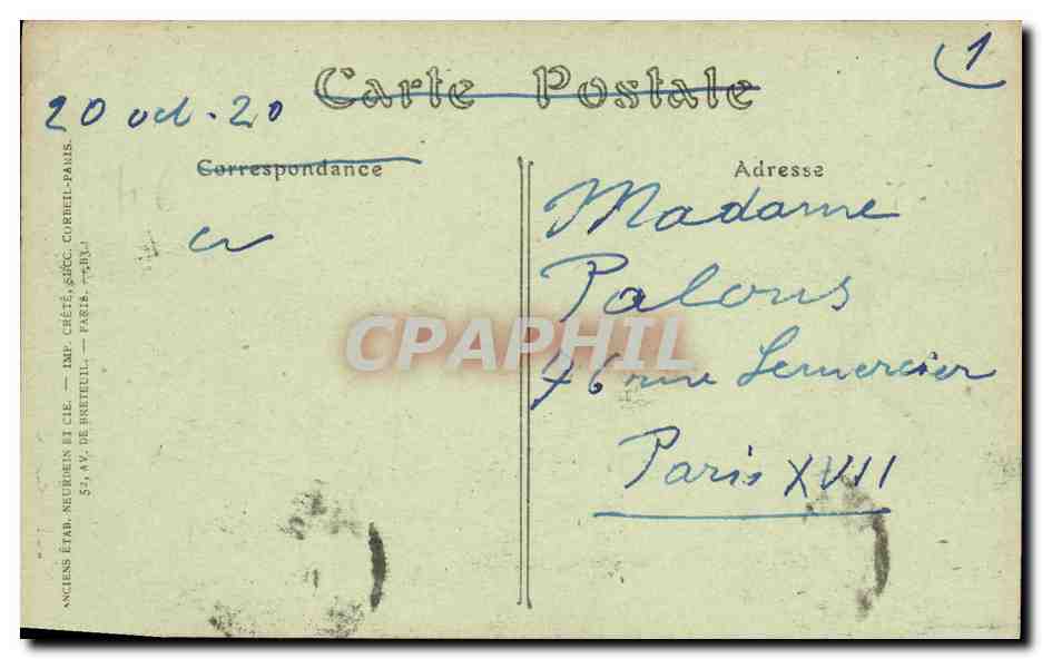 CPA Falaise L Eglise de la Trinite — Verso