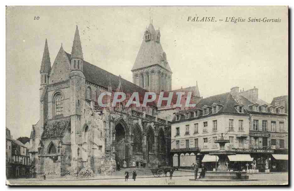CPA Falaise L Eglise Saint Gervais