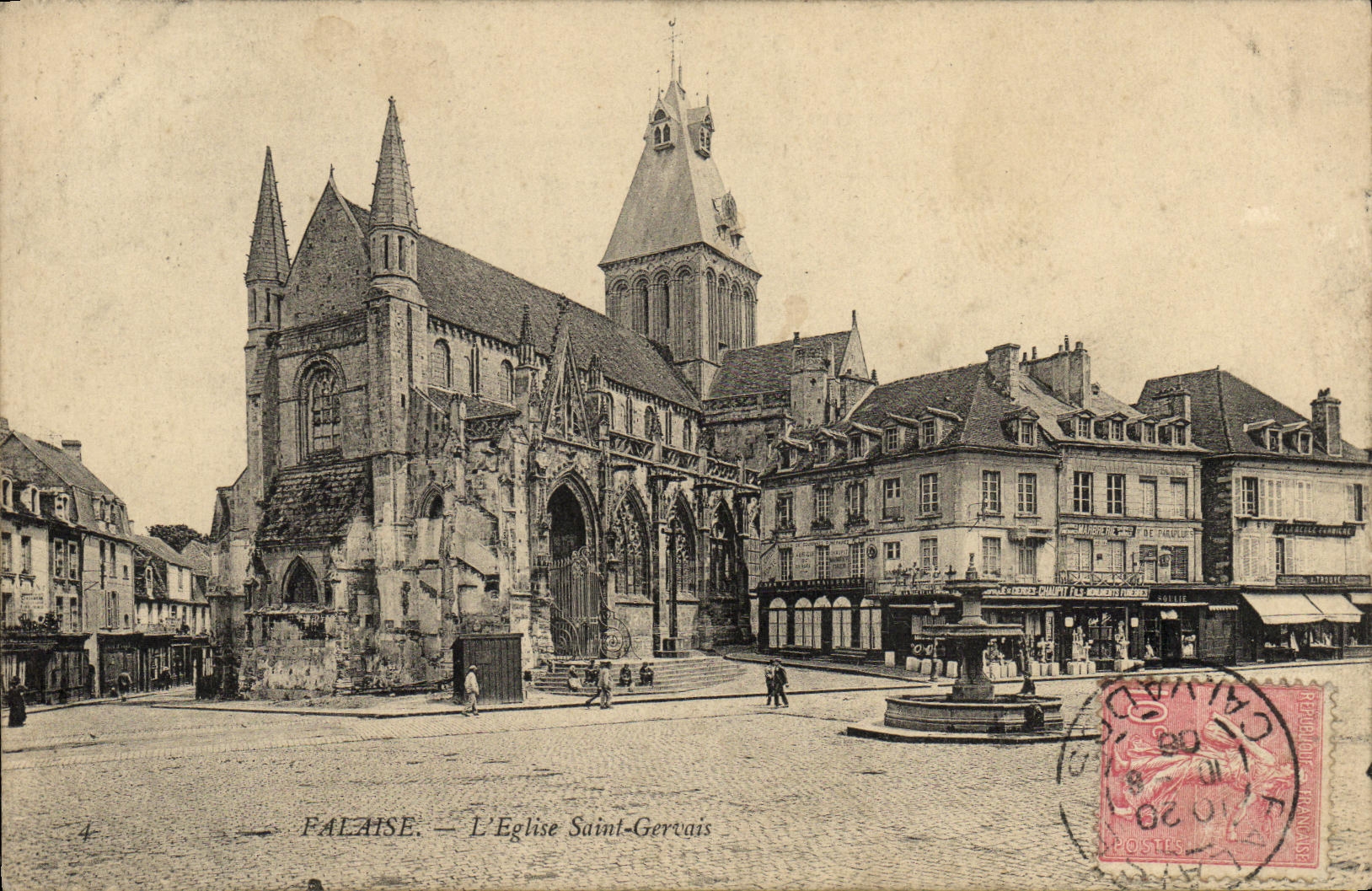 Palaise — L'Église Saint-Gervais — Éditeur : J. P. Béthune, n°4