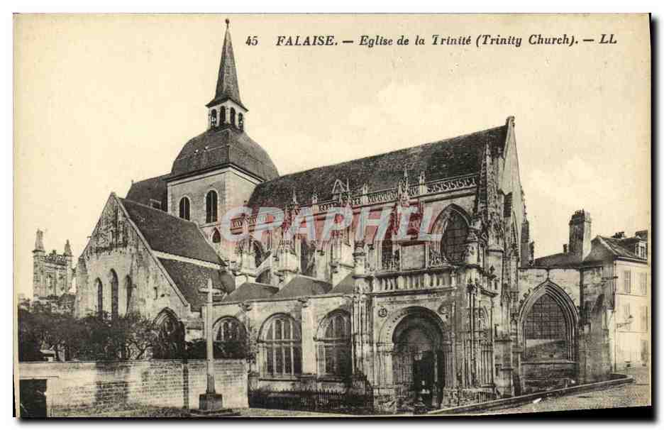 CPA Falaise Eglise de la Trinite