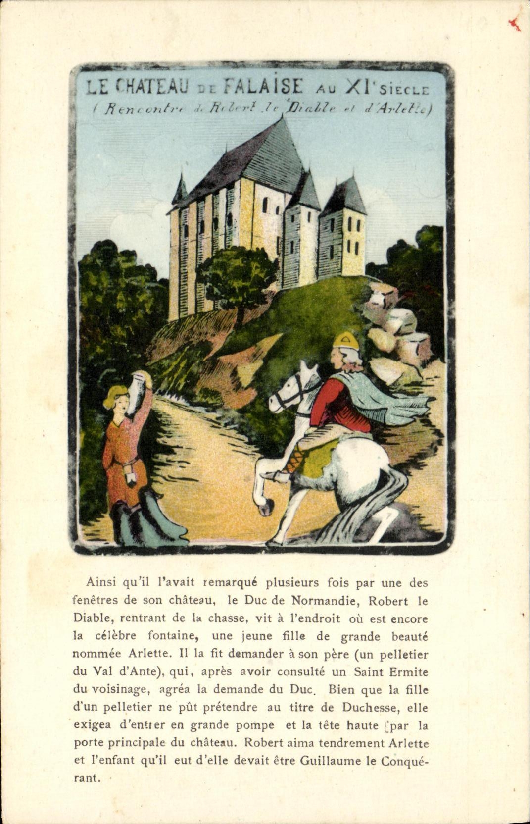 CPA Le Chateau de Falaise au Xl e Siecle